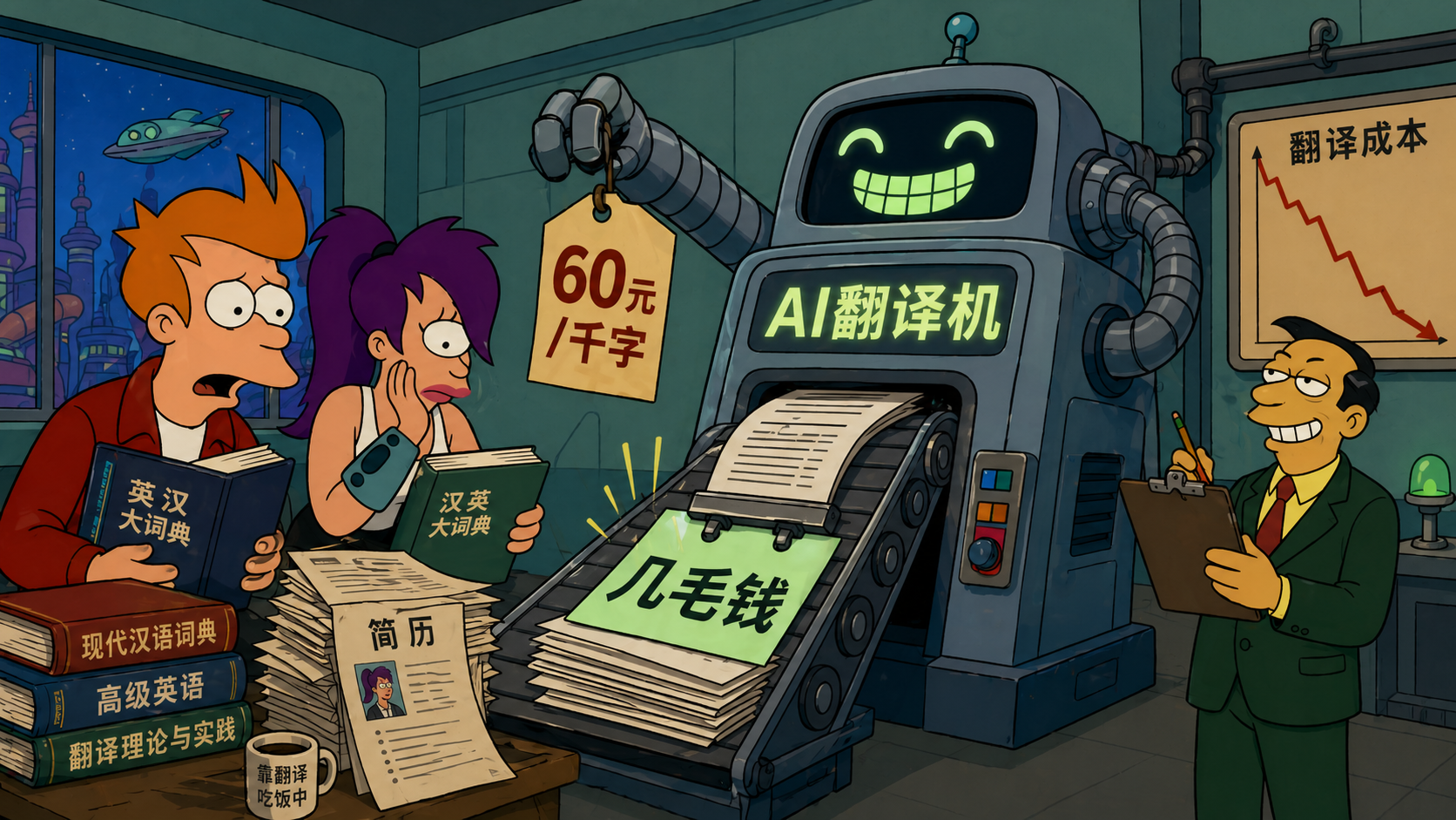 AI 翻译成本下降之后，翻译岗位的价格锚点被重新计算